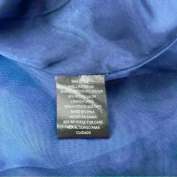 Chetta B Women’s 6 Dress Blue Taffeta Flare Bottom Sheath Fully Lined - Picture 8 of 12